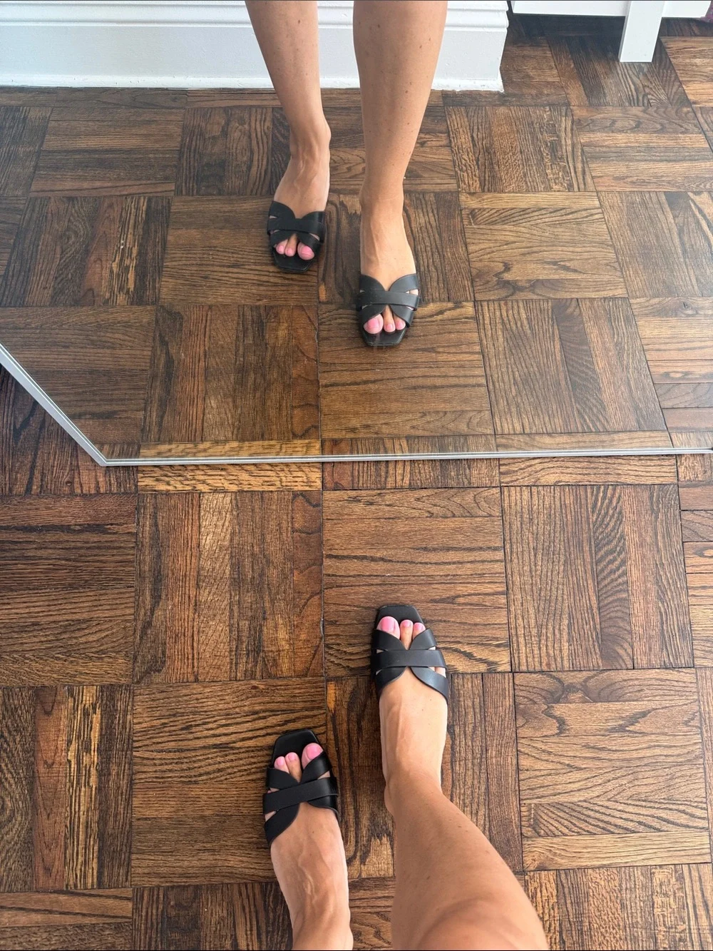 RAYE Black Women’s Sandals - Strappy Minimalist Design